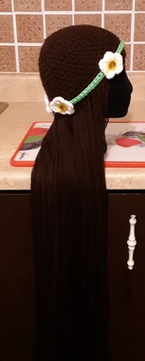 Hippie girl yarn wig - image3